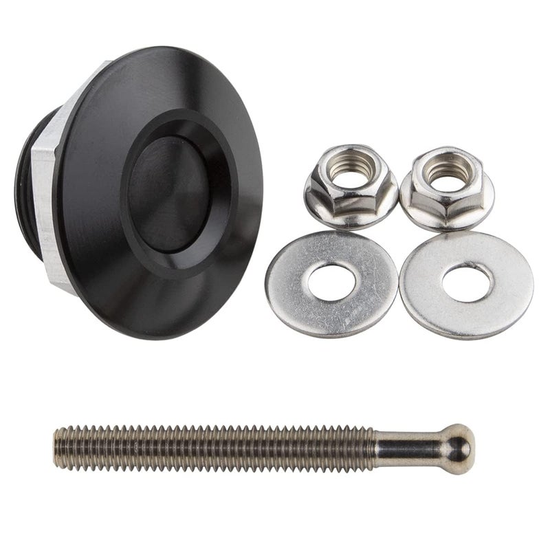 NFSpeeding Pack of 4 Universal Aluminum Vehicle Hood Pins 1.25''- License Plate Lock Clip, Quick Release Lock Latch Bumper Diameter 1.25 inch - Image 5